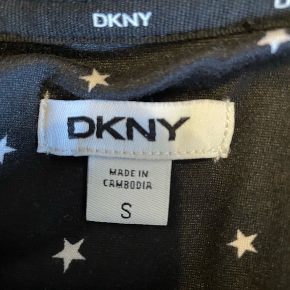 DKNY Black Starry Night Pajama Top - Picture 4 of 4